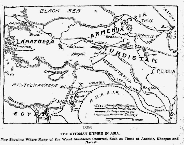 Kort over Kurdistan