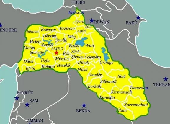  Kurderne er ikke separatistiske, men landet med de oprindelige kurdere er delt.
