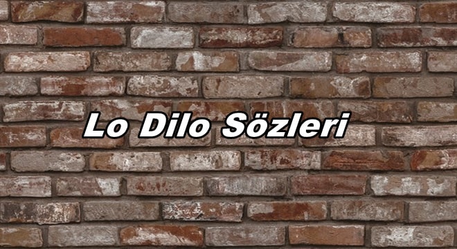 Lo Dilo Sözleri ve Türkçe Anlamı