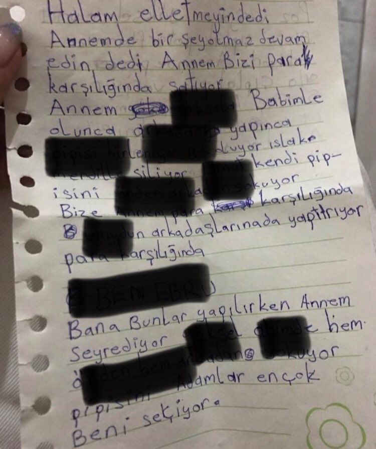 elmalı Fall Zeugnis von Kindern